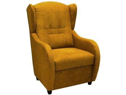 Relaxační křeslo ušák René Aston 8 mustard