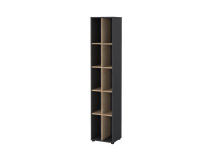 Knihovna Sigal 587 šedá/jackson hickory
