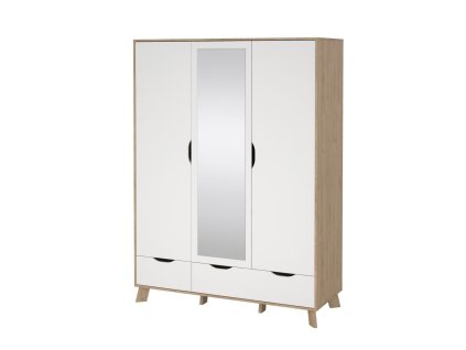 Šatní skříň Iker 709 jackson hickory/bílá