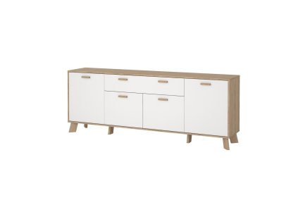 Komoda Iker 714 jackson hickory/bílá
