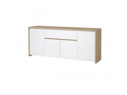 Komoda Nerea 316 jackson hickory/bílý lesk