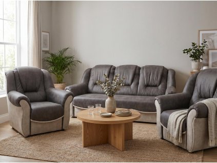 Sedací souprava Bára 3f+1+1 šedá