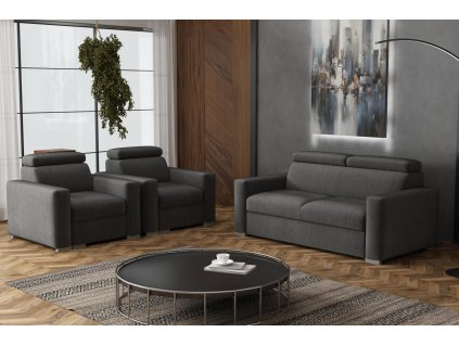Sedací souprava Petrit 3+1+1 Kronos šedá