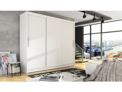 Skříň Astana II 250 cm bílá
