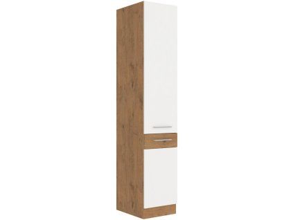 Kuchyňská skříňka Vega 40 DK 210 2F dub lancelot/bílý lesk