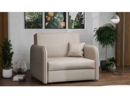 Rozkládací křeslo Vivian Loft I Mono světle hnědá