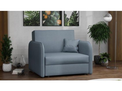 Rozkládací křeslo Vivian Loft I Mono světle modrá
