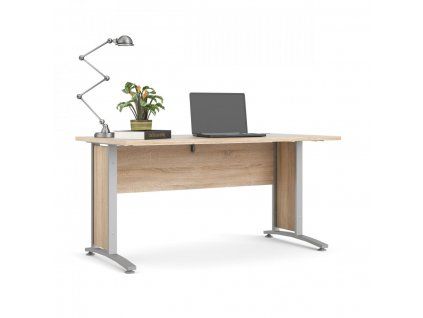 Psací stůl Office 80400/71 dub sonoma/silver grey