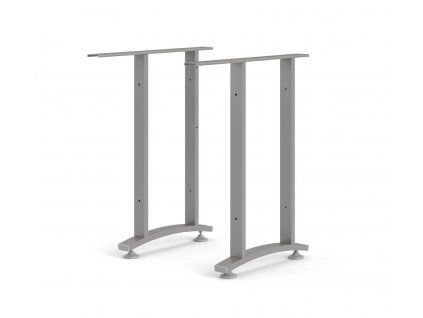 Rohové nohy stolu Office 438 silver grey