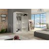 Skříň Linora V 120 bílá/sonoma