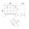 Komoda Rain 6s malá jackson hickory