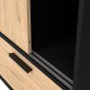 Skříň Lincoln 324 černý mat/jackson hickory