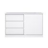 Komoda Simplicity 207 bílý lesk