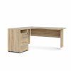 Psací stůl Office 80400/44 dub sonoma/silver grey