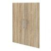 Knihovna Office 80400/102 dub sonoma/sklo