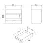 Komoda Simplicity 298 woodgrain černá