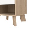 Noční stolek Iker 704 jackson hickory/bílá