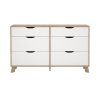Komoda Iker 711 jackson hickory/bílá