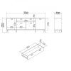 Komoda Iker 714 jackson hickory/bílá