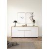 Komoda Nerea 316 jackson hickory/bílý lesk