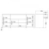 Komoda Nerea 316 jackson hickory/bílý lesk