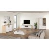 Vitrína Nerea 317 jackson hickory/bílý lesk