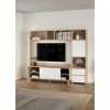 TV stěna Nerea 320 jackson hickory/bílý lesk