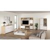 TV stěna Nerea 320 jackson hickory/bílý lesk