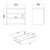 Komoda Simplicity 235 bílá