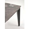 FELIX jídelní stůl šedý mramor/černý