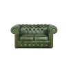 Pohovka Chesterfield Classic 2 kůže zelená