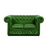 Pohovka Chesterfield Lord 2 kůže zelená