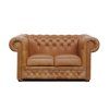 Pohovka Chesterfield Lord 2 kůže koňak