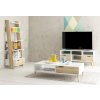 TV stolek Retro 391 bílá/dub sonoma