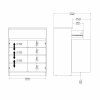 Komoda Simplicity 234 bílý lesk
