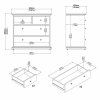 Komoda Provence 716 šedá