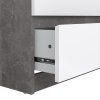Komoda Simplicity 232 beton/bílý lesk